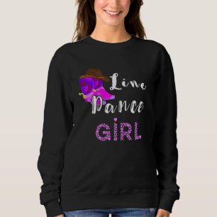 Womens Line Dance Girl Line Dancing Western Countr Sweatshirt