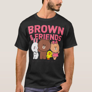 Womens Line Friends Brown & Friends Cast VNeck T-Shirt