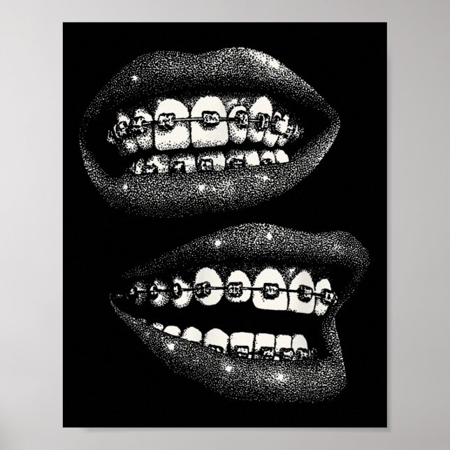 Women's Lips Print Graphic Y2k 2000s Vintage Summe (Front)