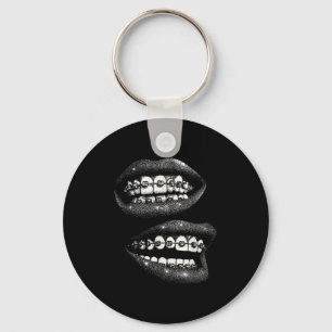 Women's Lips Print Graphic Y2k 2000s Vintage Summe Key Ring