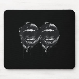 Women's Lips Print Graphic Y2k 2000s Vintage Summe Mouse Pad