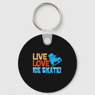 Womens Live Glide Ice Skate Motivation For Skating Key Ring