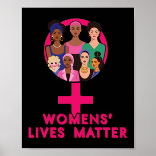 Womens' Lives Sticker Poster