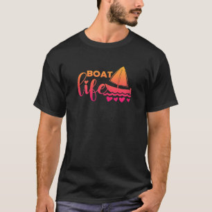 Womens Living Your Best Life On A Boat T-Shirt