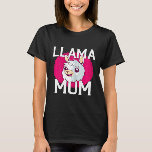 Womens Llama Mum T-Shirt