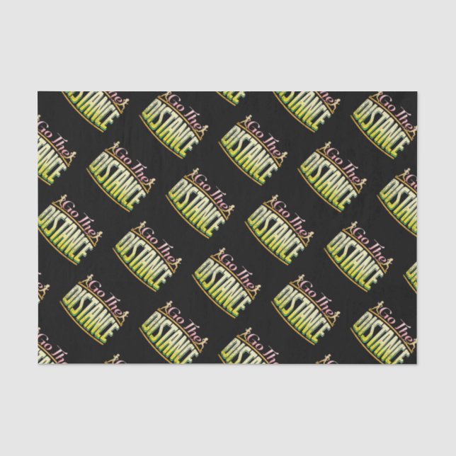 Womens Long Distance Running - Marathon Runner Tissue Paper (Front)