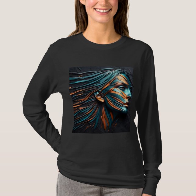 Women's Long Sleeve T-Shirt Artwork 38 (Front)