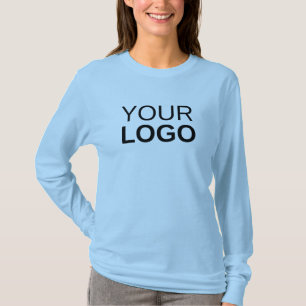 Women's Long Sleeve T-Shirt - Light Blue