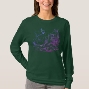 Women's Longsleeve "Elf Manor" Colour Printed Fanc T-Shirt