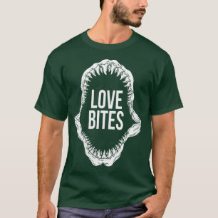 Womens Love Bites Shark s for Boys Valentines Day  T-Shirt