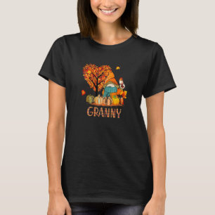 Womens Love Fall Gnomes Granny Halloween Pumpki Gr T-Shirt