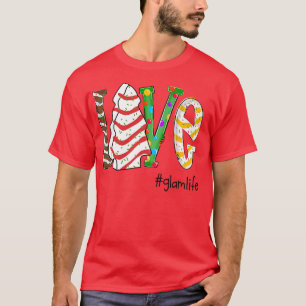 Womens Love Glamlife Christmas Grandma Gift Sweet T-Shirt