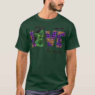 Womens Love halloween scary art Nannie autumn gift T-Shirt