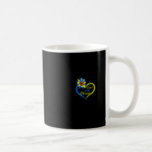 Womens Love Heart Ukraine Sunflower I Stand With U Coffee Mug