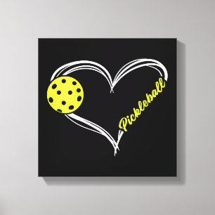 Womens Love Pickleball - cute pickleball match, I Canvas Print