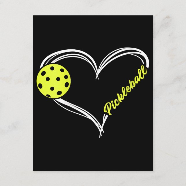 Womens Love Pickleball - cute pickleball match, I  Enclosure Card (Front)