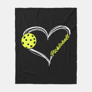Womens Love Pickleball - cute pickleball match, I  Fleece Blanket