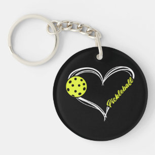 Womens Love Pickleball - cute pickleball match, I Key Ring