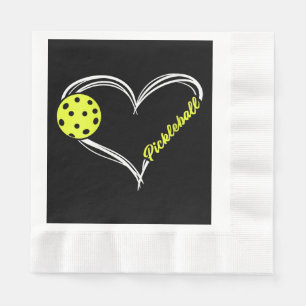 Womens Love Pickleball - cute pickleball match, I Napkin