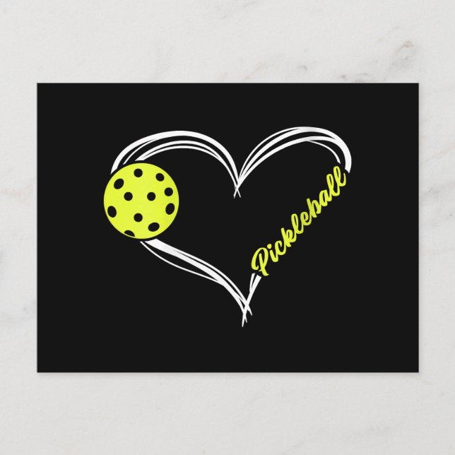 Womens Love Pickleball - cute pickleball match, I  Postcard (Front)