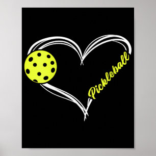 Womens Love Pickleball - cute pickleball match, I  Poster