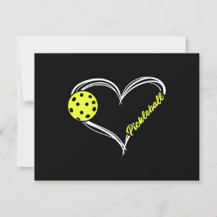 Womens Love Pickleball - cute pickleball match, I  RSVP Card