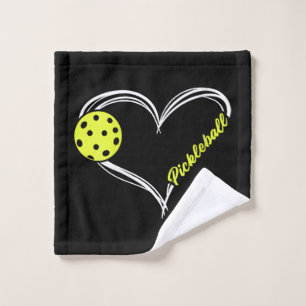Womens Love Pickleball - cute pickleball match, I  Wash Cloth