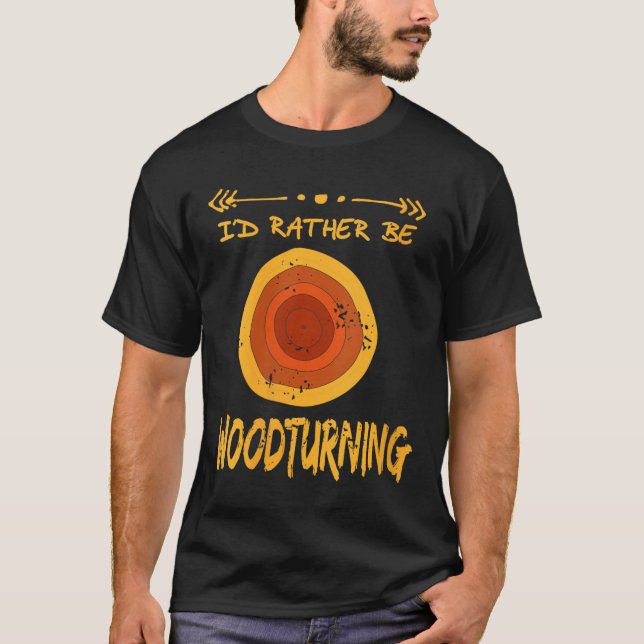 Womens Love Spending Time Woodturning Humour Retro T-Shirt (Front)