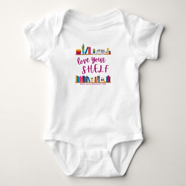 Womens Love Your Shelf White Tshirt (Front)