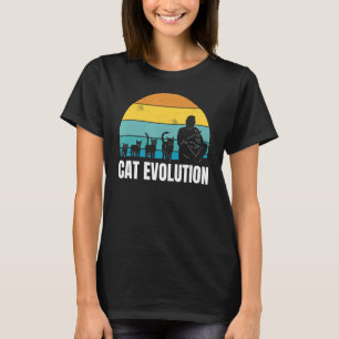 Womens Lovely Cat Holder Love Animals Cat Evoluti T-Shirt