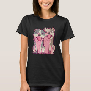 Womens Lovely Dog Holder Dog Love Paw Friends T-Shirt