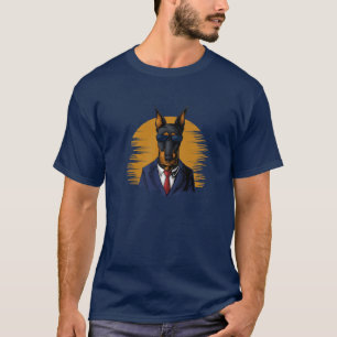 Womens Lovely Dog Holder Dog Lover Cool Doberman T-Shirt