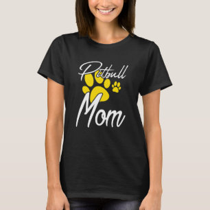 Womens Lovely Dog Holder Dog  Pitbull Mum T-Shirt