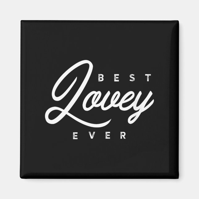 Womens Lovey Design_ Lovey Ever V-neck  Magnet (Front)
