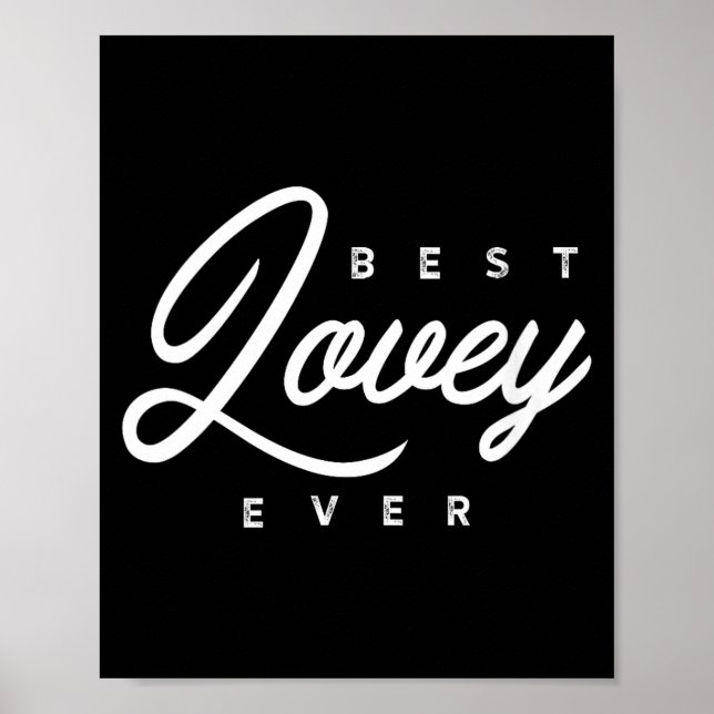 Womens Lovey Design_ Lovey Ever V-neck  Poster (Front)