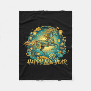 Womens Lunar New Year Happy Chinese New Year Of Th Fleece Blanket
