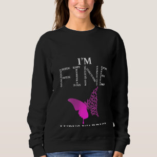 Womens Lupus Warrior I'm Fine Sweatshirt