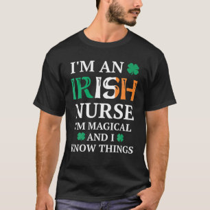 Womens Magical Irish Nurse Funny St. Patrick's Day T-Shirt