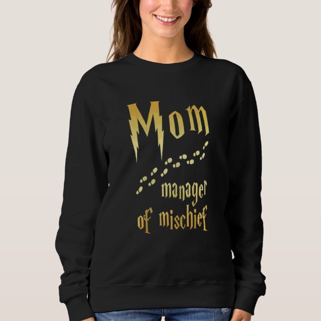 Womens Magical Mum Manager Of Mischief Sweatshirt (Front)