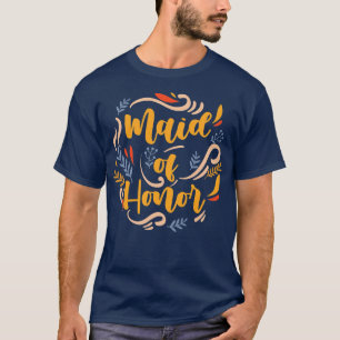 Womens Maid Of Honour Bride Wedding Party Bachelor T-Shirt