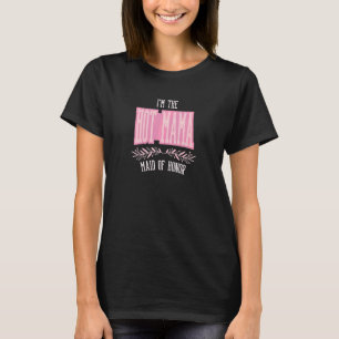 Womens  Maid of Honour Hot Mama Matching Bachelore T-Shirt