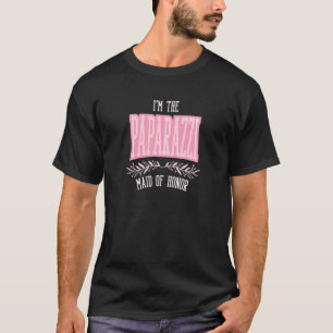 Womens Maid of Honour Paparazzi Matching Bachelor T-Shirt