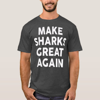 Womens Make SHARKS Great Again2020 SHARK VNeck T-Shirt