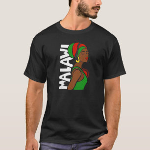 Womens Malawi Malawian Flag African Heritage Ethni T-Shirt
