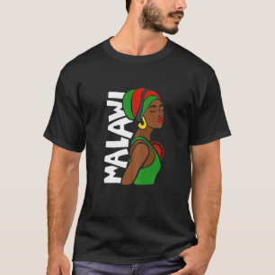 Womens Malawi Malawian Flag African Heritage Ethni T-Shirt