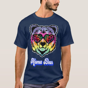 Womens Mama Bear Funny Cute Mum Mother T-Shirt