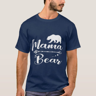Womens Mama Bear  Mom Life - Cute Hearts Top Gifts