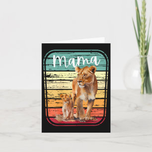 Womens Mama Lion Lioness New Mum Cute Mummy Gift F Card