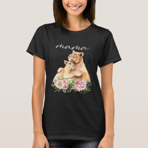 Womens Mama Lioness Shirt New Mum Lion Mummy Gift