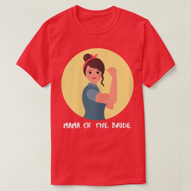 Womens Mama Of The Bride1438 T-Shirt (Design Front)